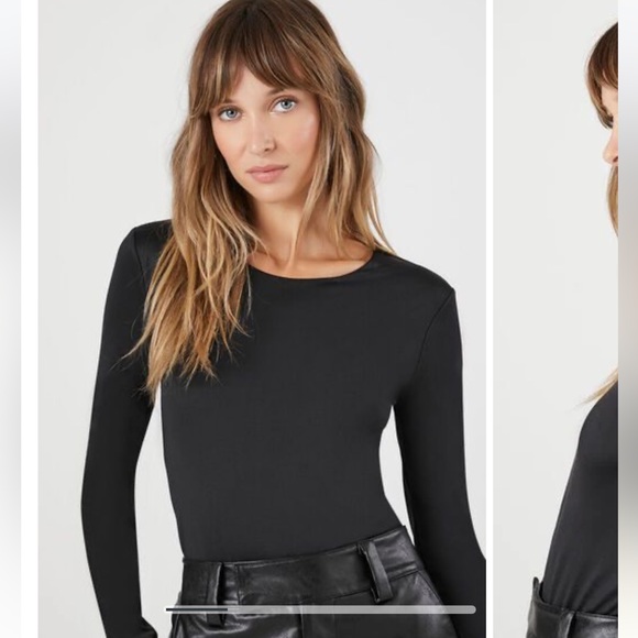 H&M black long sleeve bodysuit - Picture 2 of 2